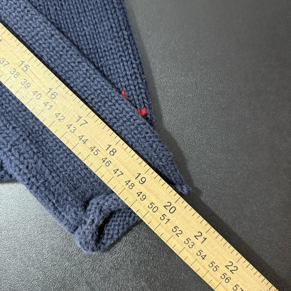 Ralph Lauren Sweater Kids Small Blue American Flag Cotton Knit Crewneck Japan